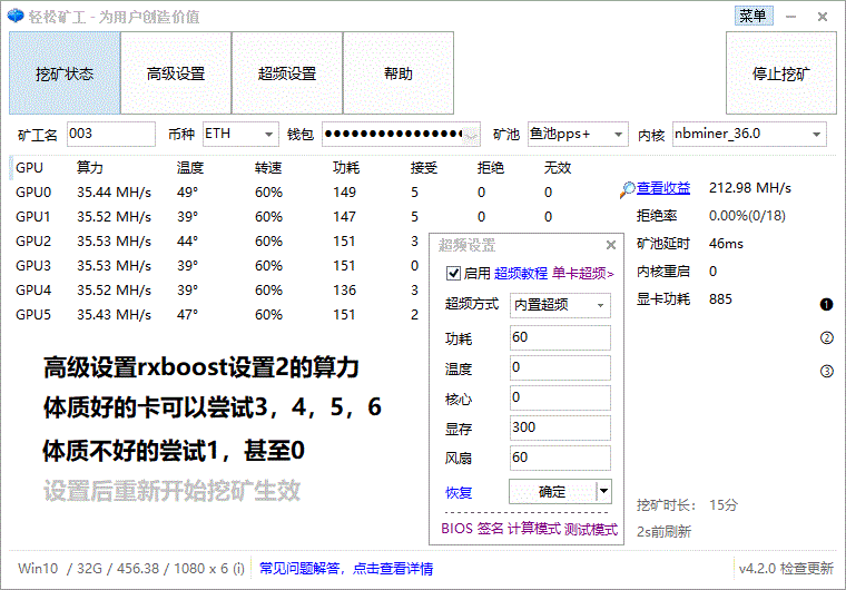 1080的算力及超频